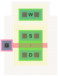 PMOS layout